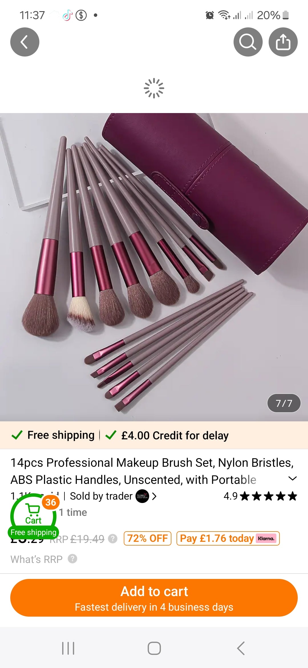 Professional Premium Make up Brushes set 13 Pieces With Travel Case For Makeup Kit, Foundation, Full Face kit, Powder, Concealers, Eyeshadows Sof Bristles